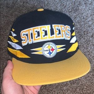 steelers snap back flat bill hat